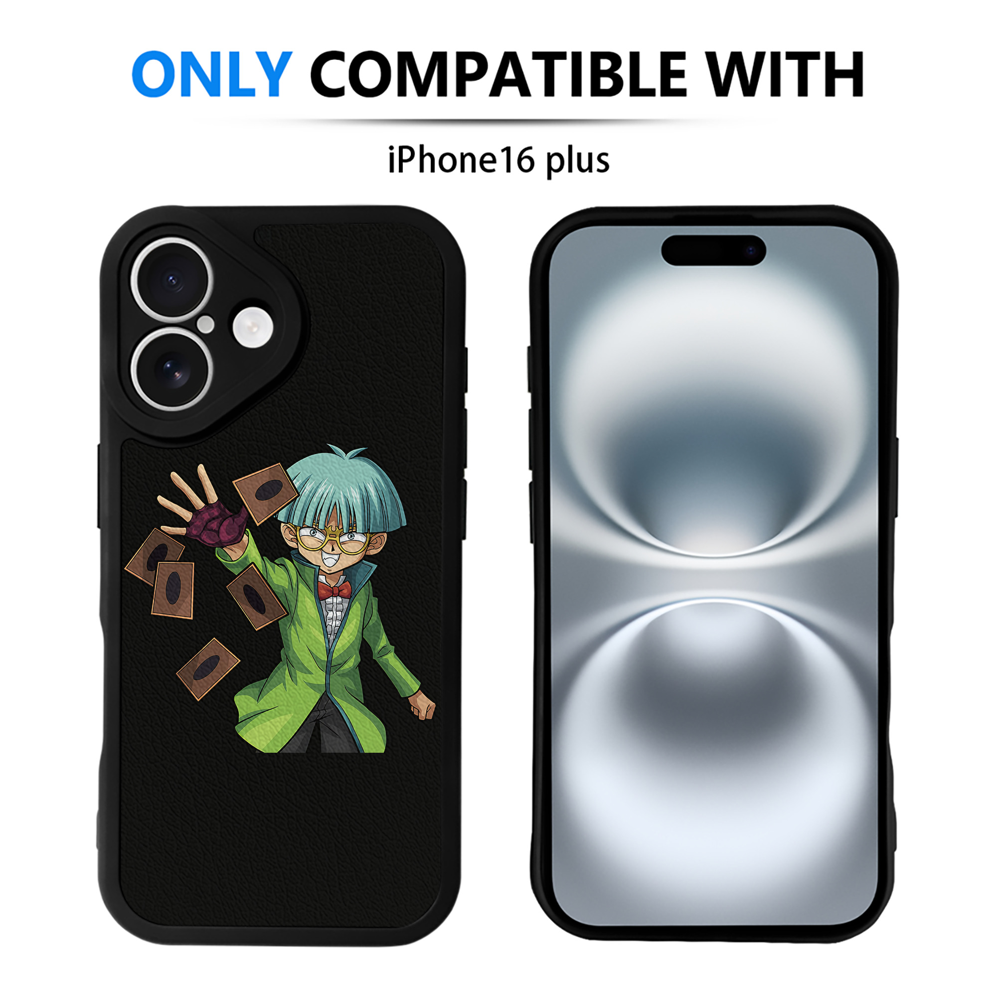 遊☆戯☆王 Yu-Gi-Oh! 【iPhone 16シリーズ対応】シリコンスマホケース（レザー調） 材質：シリコン